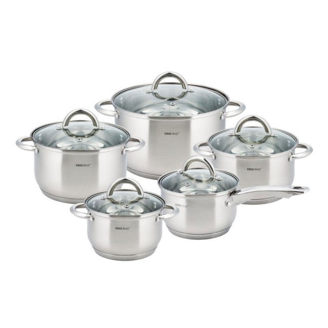Set of stainless steel KingHoff pots